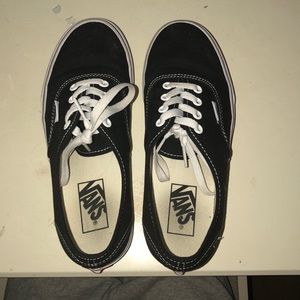 Authentic black and white vans